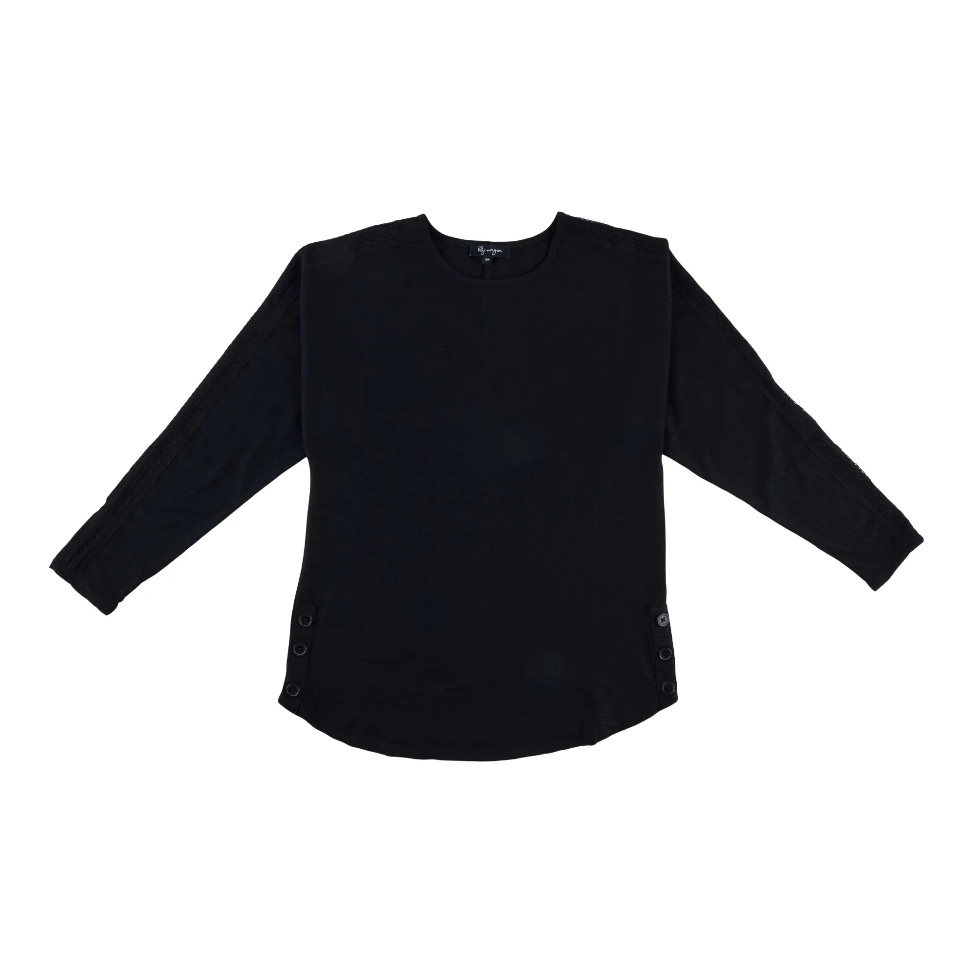 lily morgan Women's Round Neck Ribbed Blouse sold by Giant Tiger