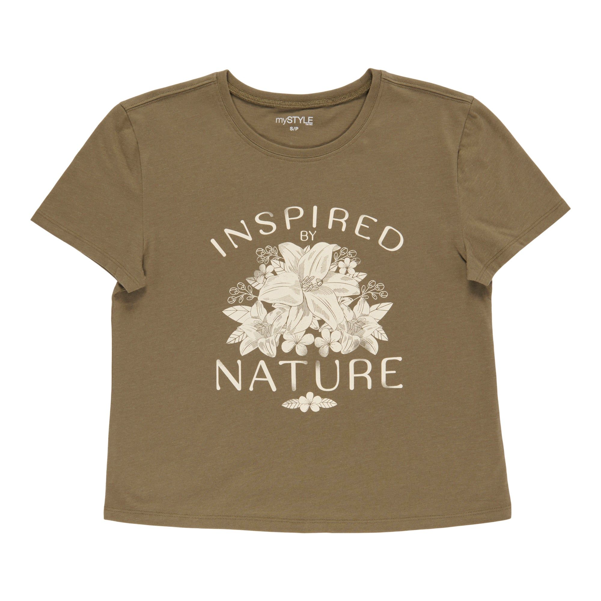 mySTYLE Women's Floral Print Crew Neck T-Shirt sold by Giant Tiger product image thumbnail 2