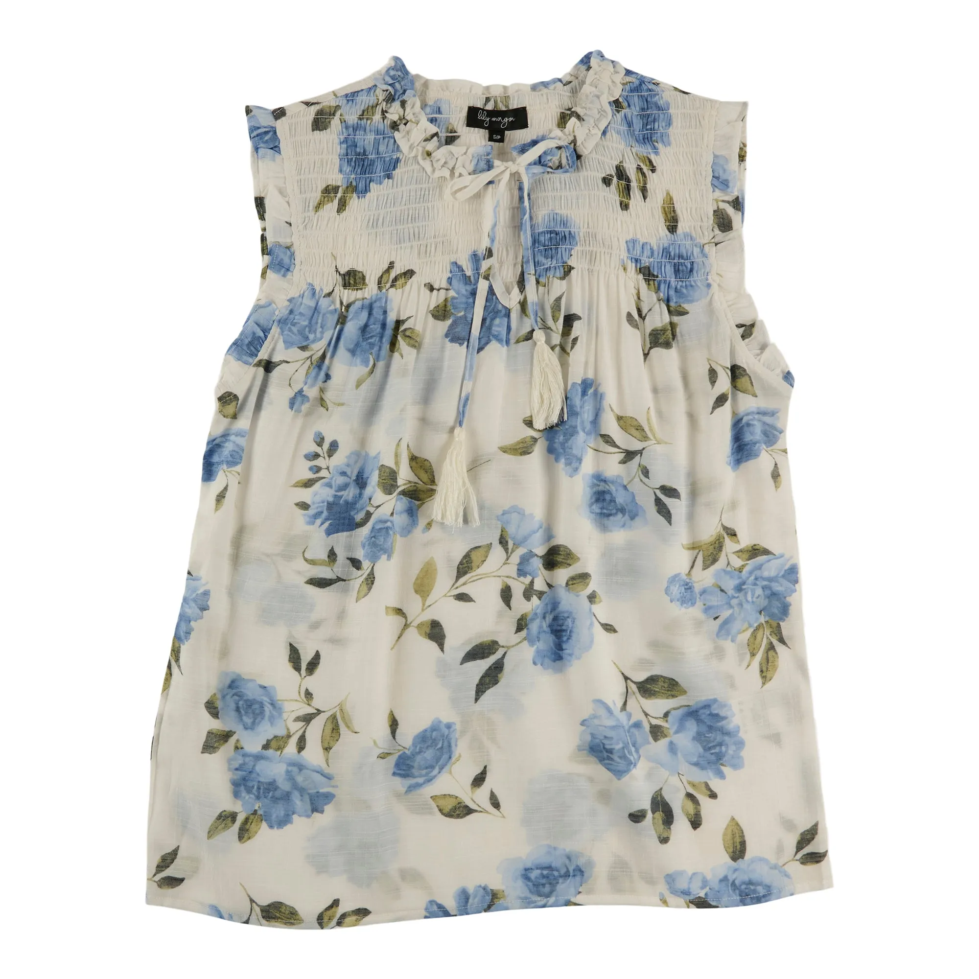 lily morgan Women's Tropical Smocked Front Blouse sold by Giant Tiger product image thumbnail 5