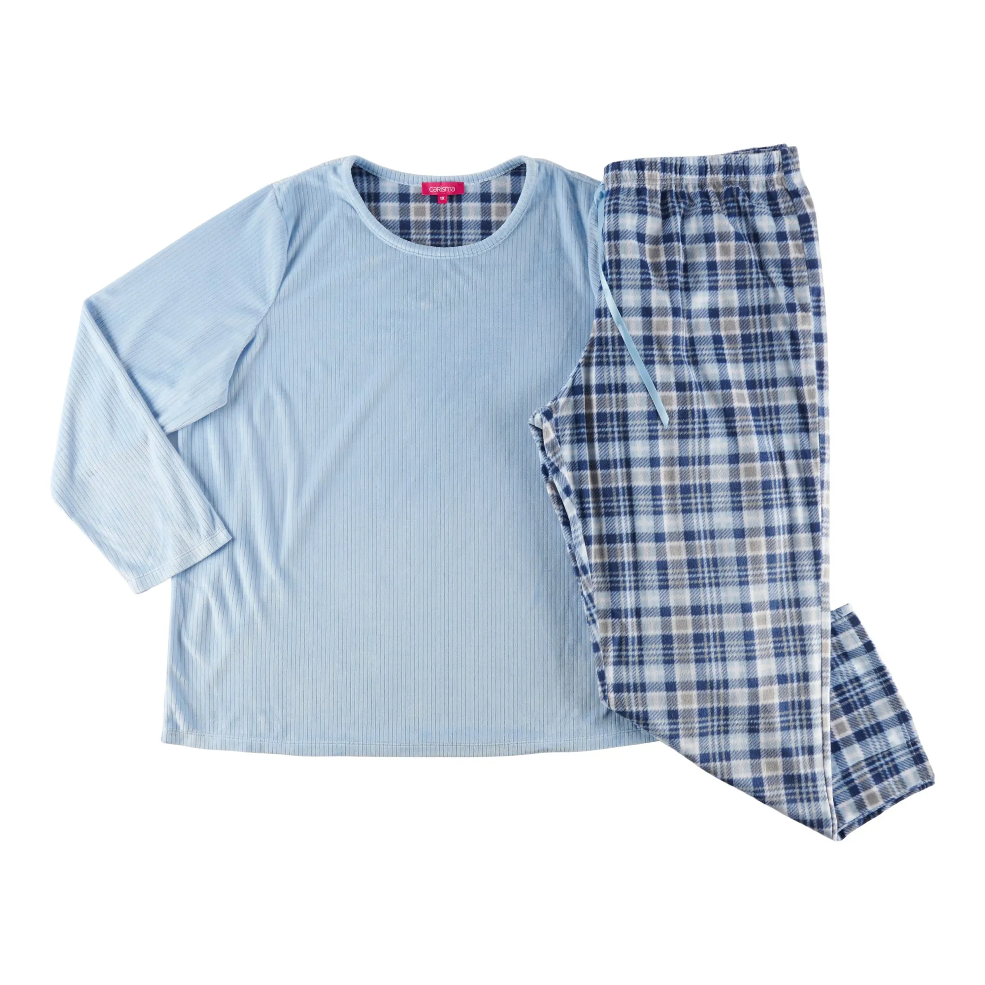 Carisma Women's Plus Velour PJ Set, 2-Piece sold by Giant Tiger