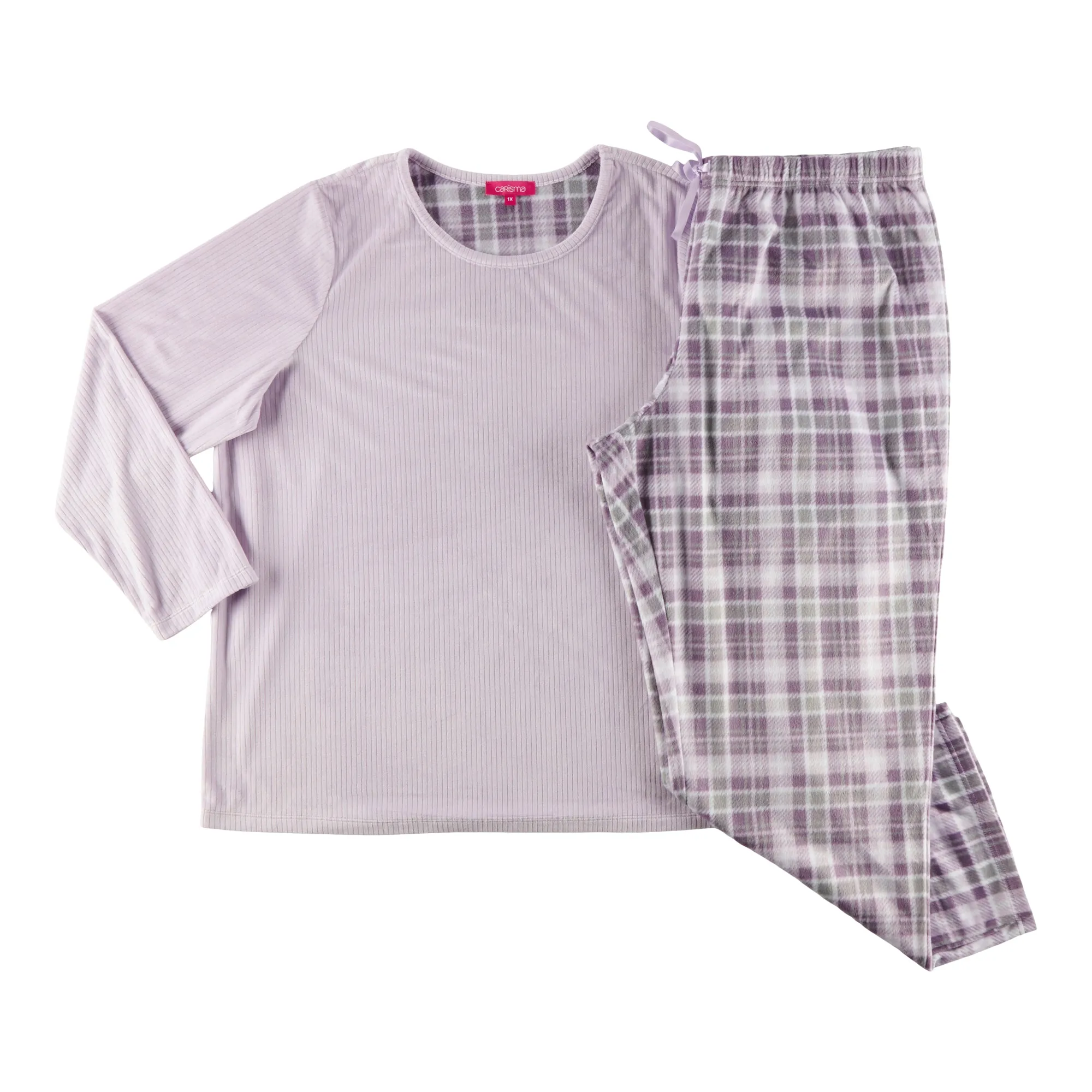 Carisma Women's Plus Velour PJ Set, 2-Piece sold by Giant Tiger product image thumbnail 3