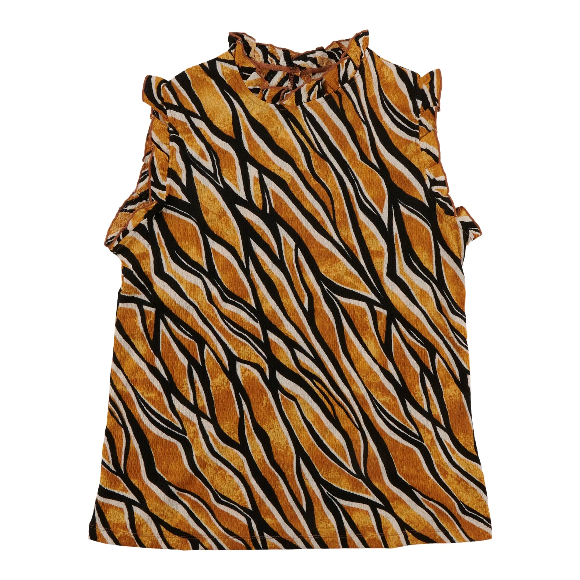 Women's Casual High Neck Ruffled Tank Top sold by Giant Tiger
