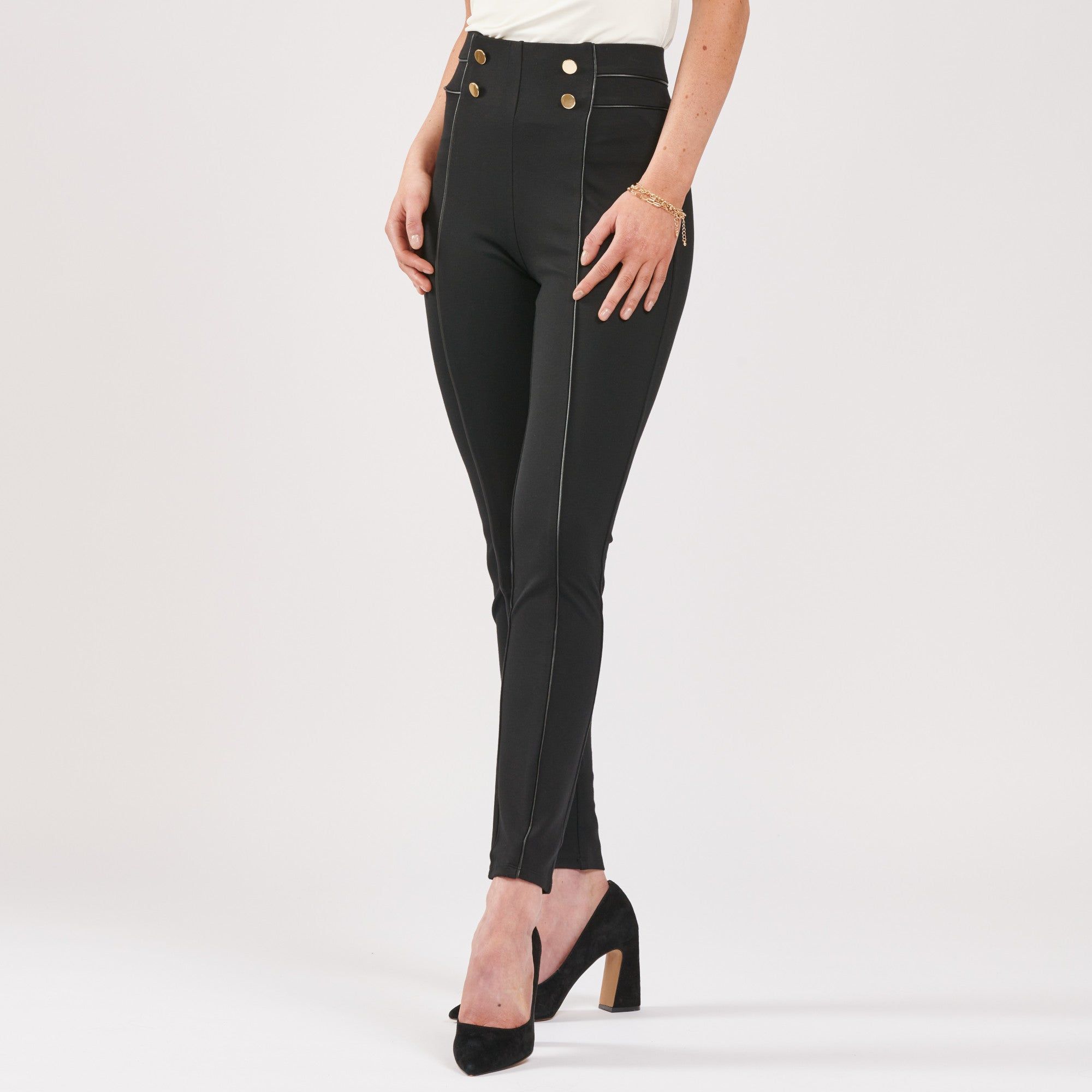 Women's Solid Black Pull-On Pants sold by Giant Tiger
