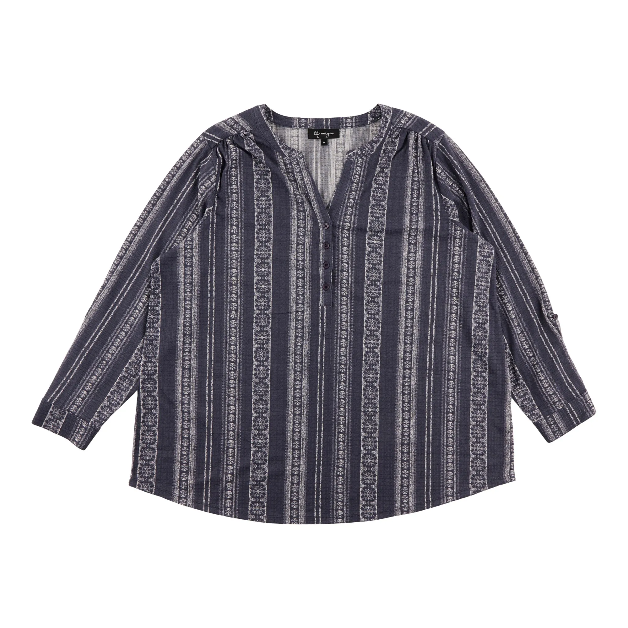 lily morgan Women's Plus Top with Buttons sold by Giant Tiger product image thumbnail 4