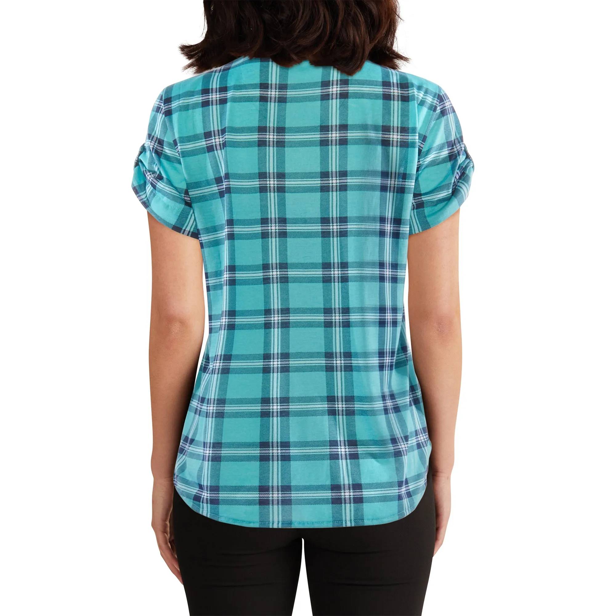 mySTYLE Women's Seasonal Plaid Cap Sleeve Shirt sold by Giant Tiger product image thumbnail 2