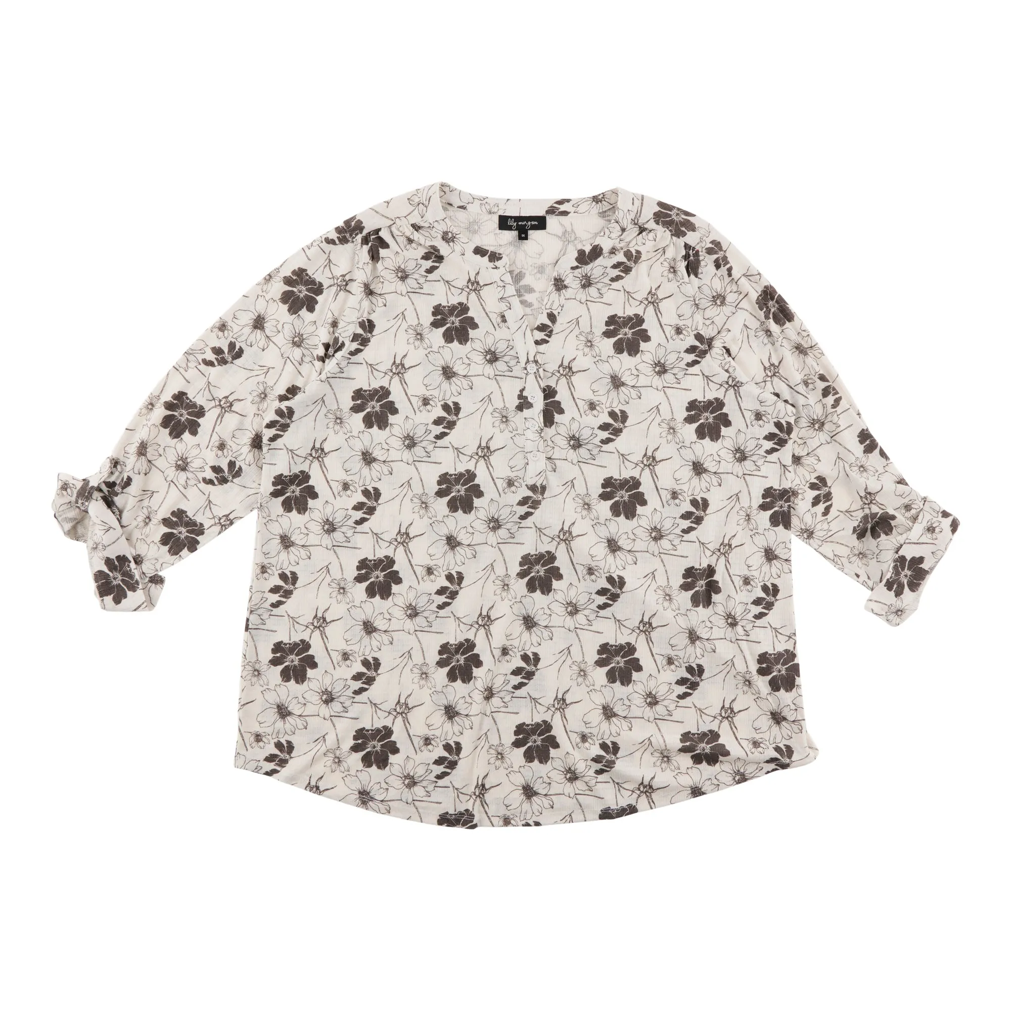 lily morgan Women's Plus Top with Buttons sold by Giant Tiger product image thumbnail 3