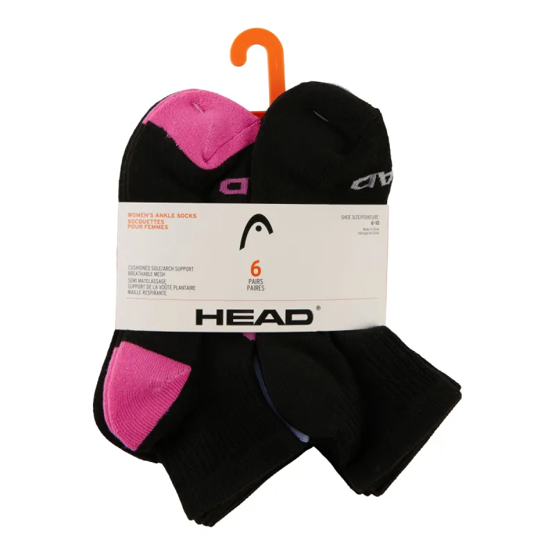 Women's Quarter Length Socks, 6-Pack sold by Giant Tiger