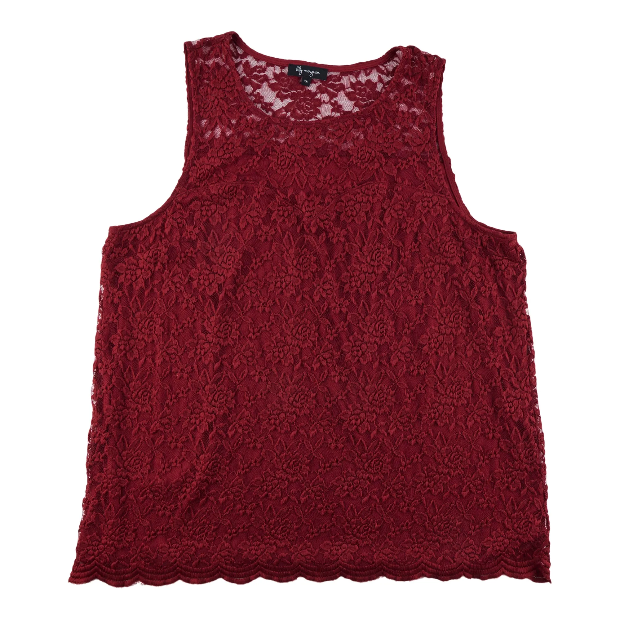 lily morgan Women's Plus Lace Tank sold by Giant Tiger