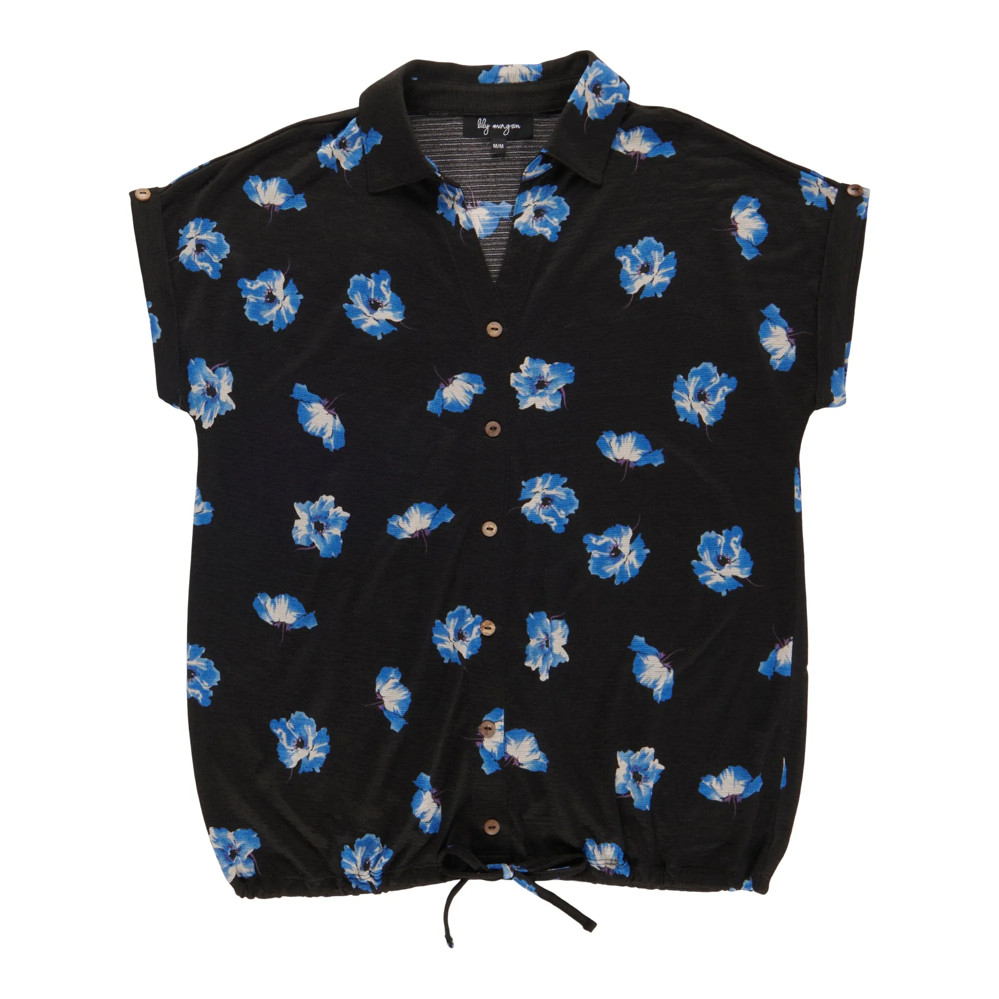 lily morgan Women's Tie Front Button-Up Shirt sold by Giant Tiger product image thumbnail 2