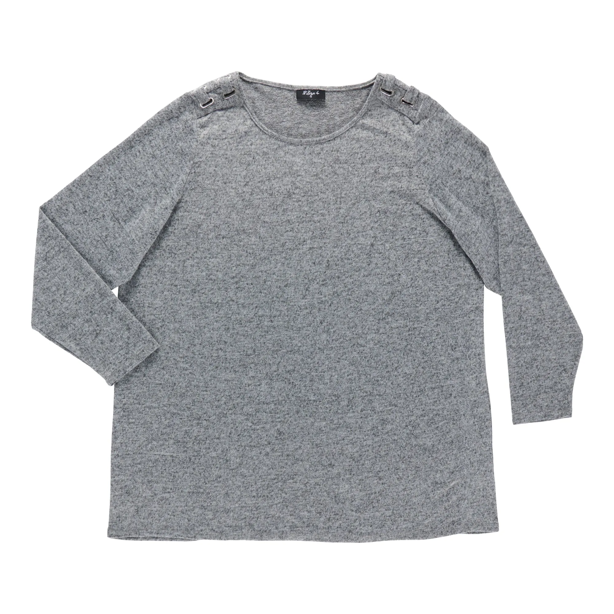 Women's Plus Round Neck Shoulder Detail Blouse sold by Giant Tiger