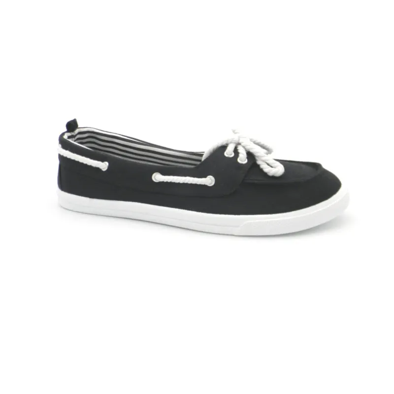 mySTYLE Women's Topsiders Canvas Shoes sold by Giant Tiger