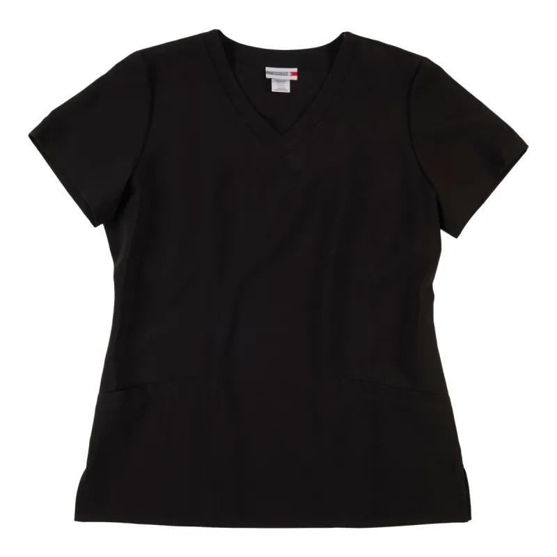 Lite Tech Women's Spring Time Solid Scrub Top with Front Pockets sold by Giant Tiger