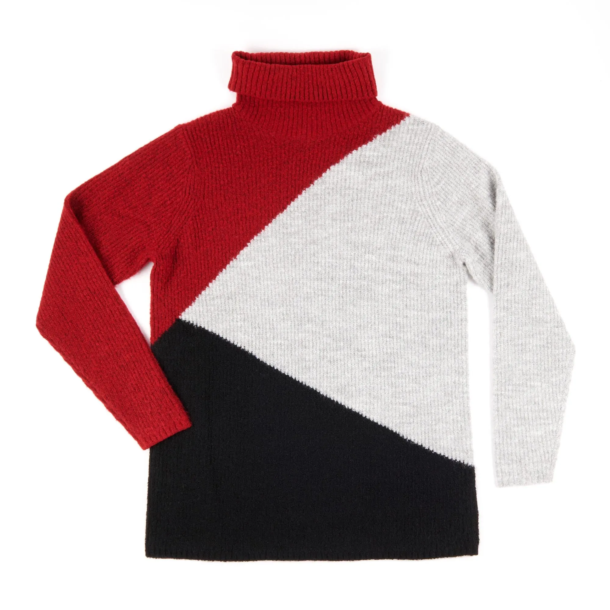 lily morgan Women's Cowl Neck Colour Block Pullover Sweater sold by Giant Tiger