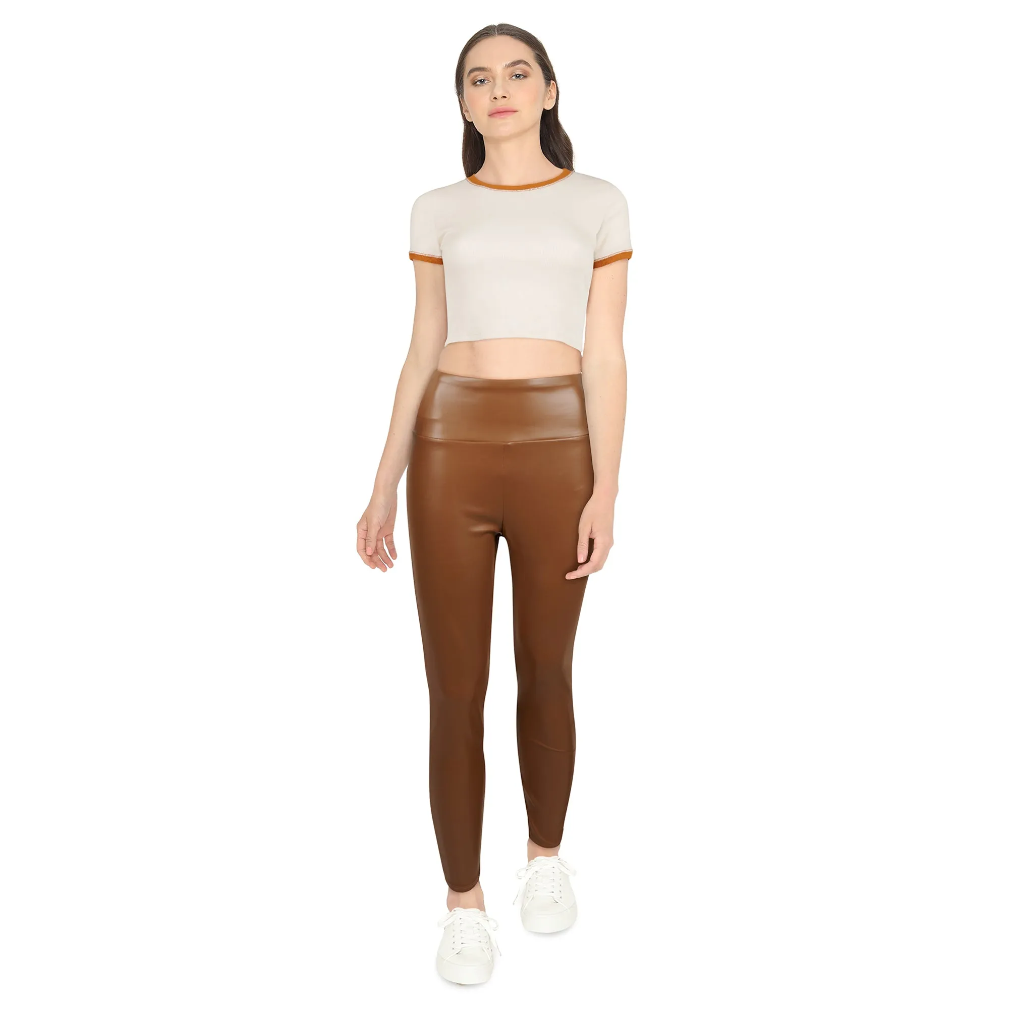 Women's Short Sleeve Cropped Crew Neck Tee sold by Giant Tiger product image thumbnail 3