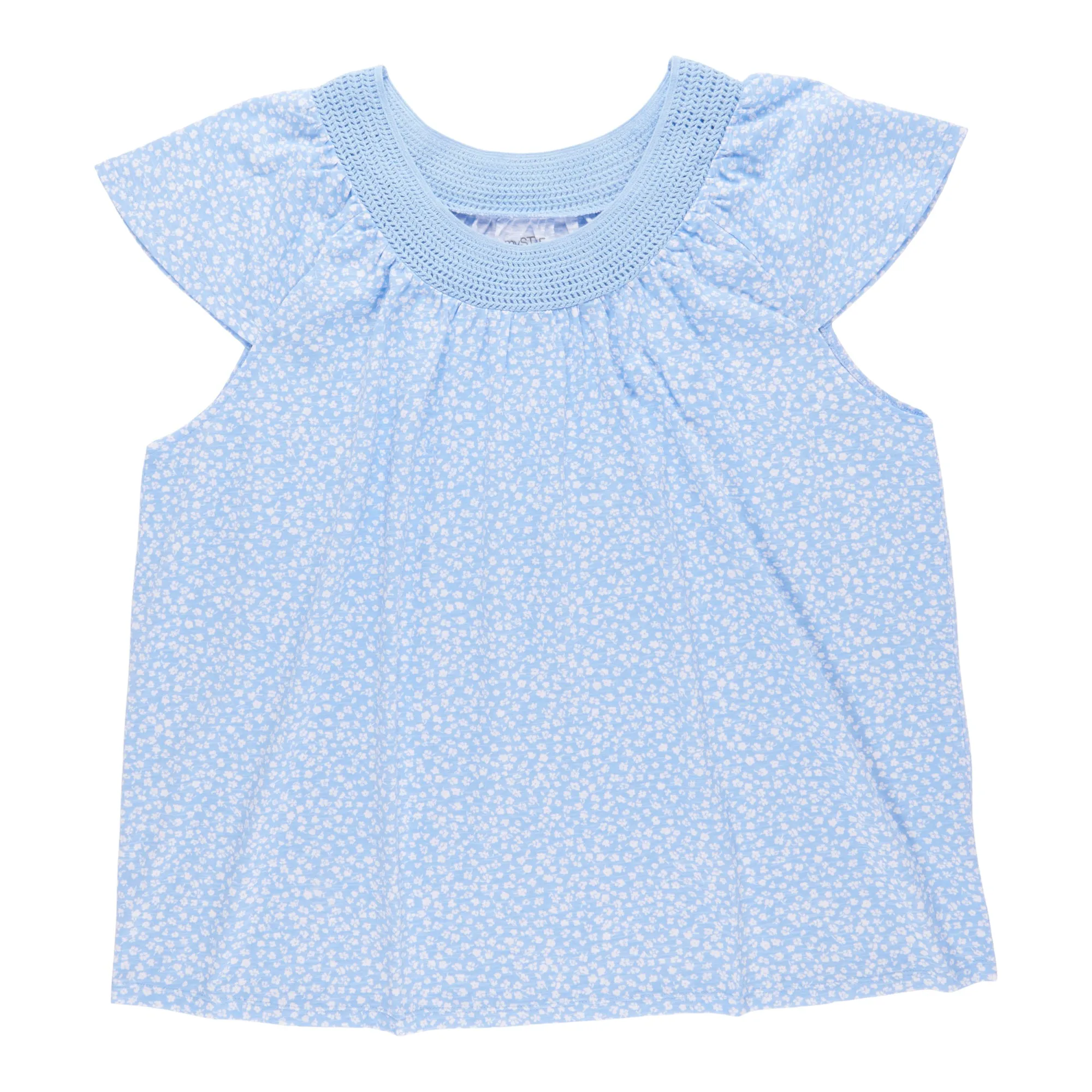 mySTYLE Women's Plus Crochet Neck T-Shirt sold by Giant Tiger