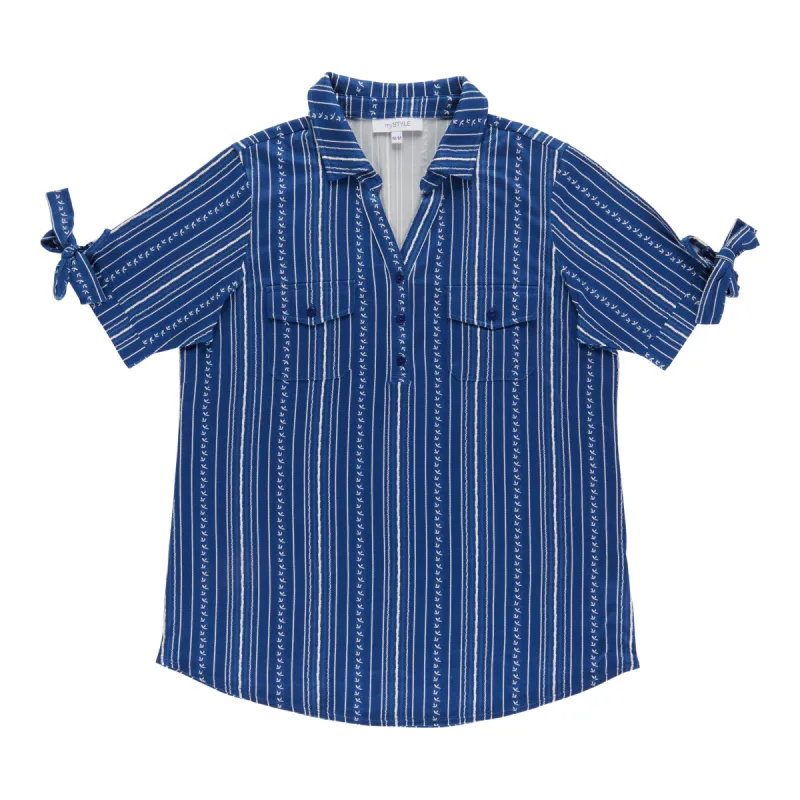 mySTYLE Women's Printed Tie Sleeve Top sold by Giant Tiger
