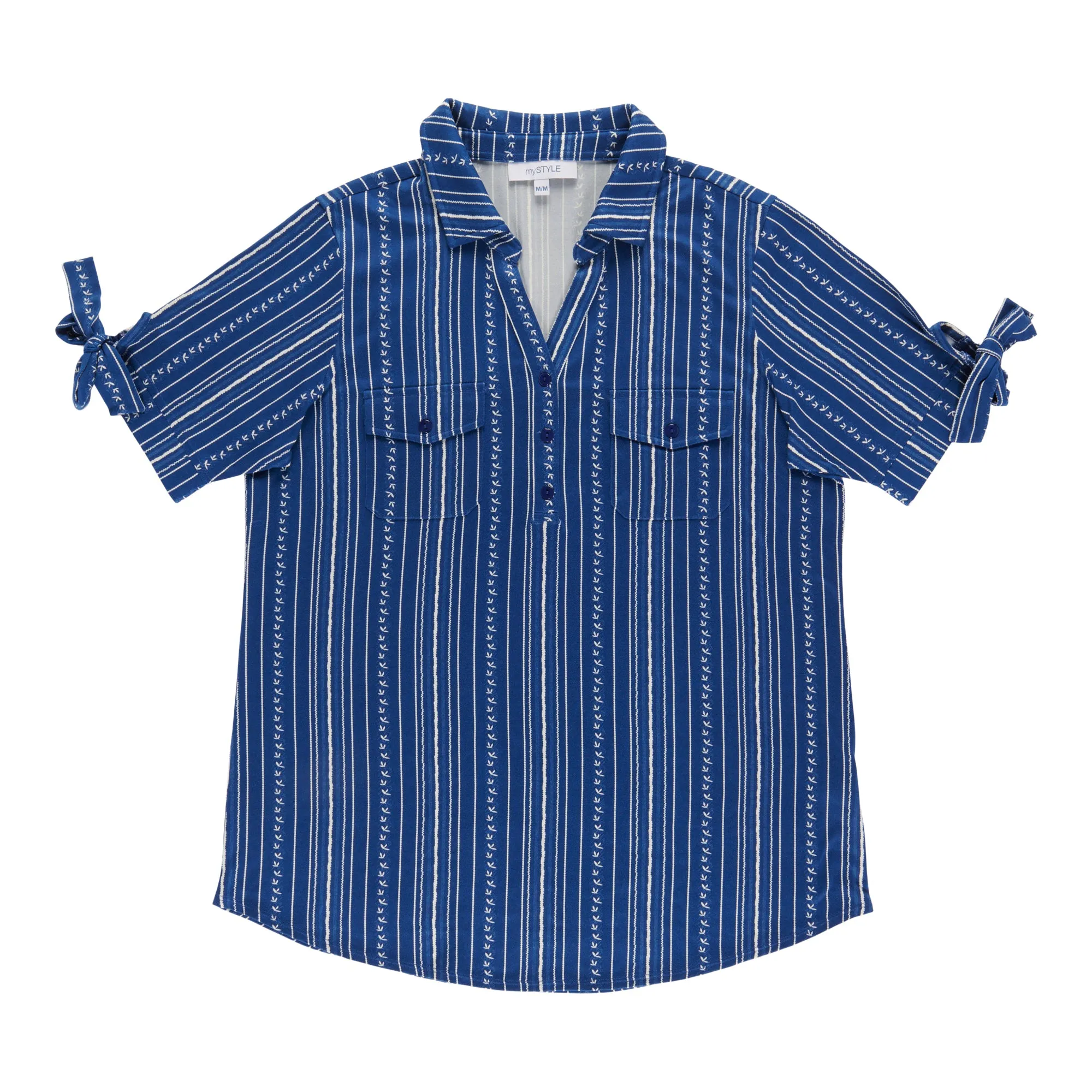 mySTYLE Women's Printed Tie Sleeve Top sold by Giant Tiger