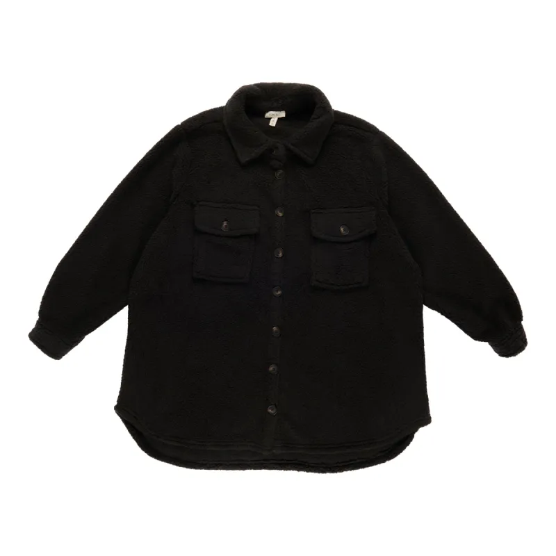 Women's Plus Sherpa Shacket sold by Giant Tiger