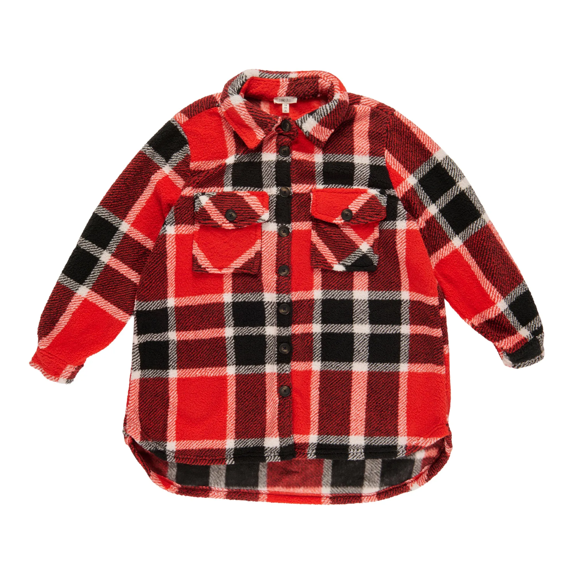 Women's Plus Sherpa Shacket sold by Giant Tiger product image thumbnail 2