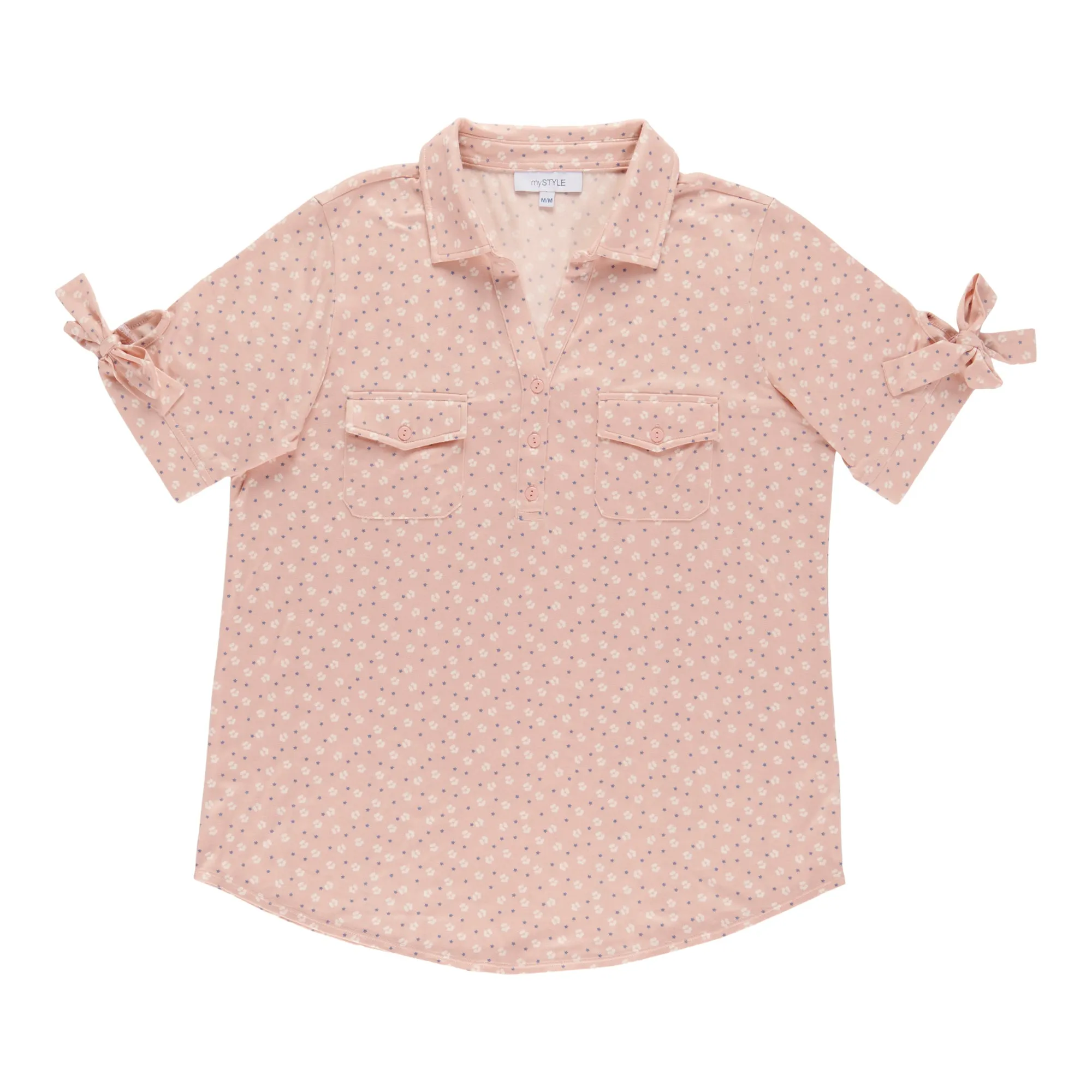 mySTYLE Women's Printed Tie Sleeve Top sold by Giant Tiger product image thumbnail 2