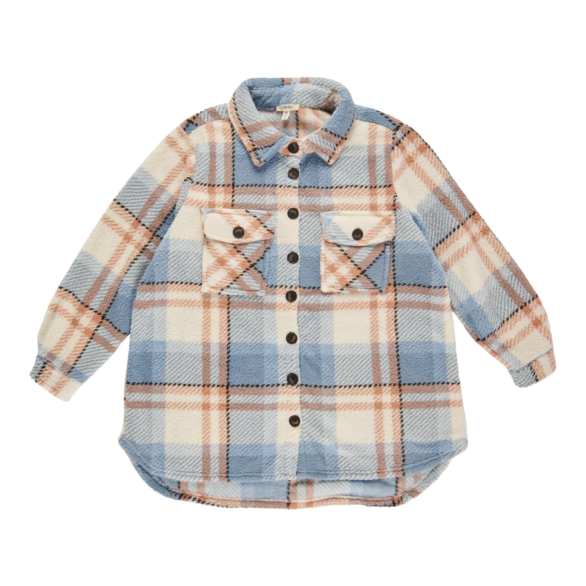 Women's Plus Sherpa Shacket sold by Giant Tiger product image thumbnail 4