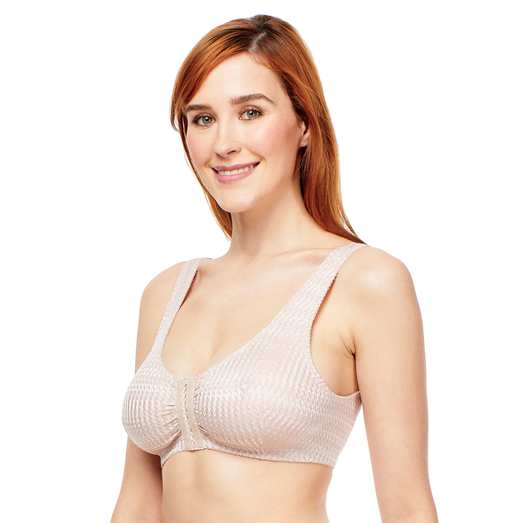 Carole Martin Women's Full Freedom Comfort Bra with Front Hook Closure, Beige sold by Giant Tiger