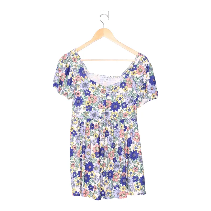 mySTYLE Women's Seaside Printed Ruched Top sold by Giant Tiger