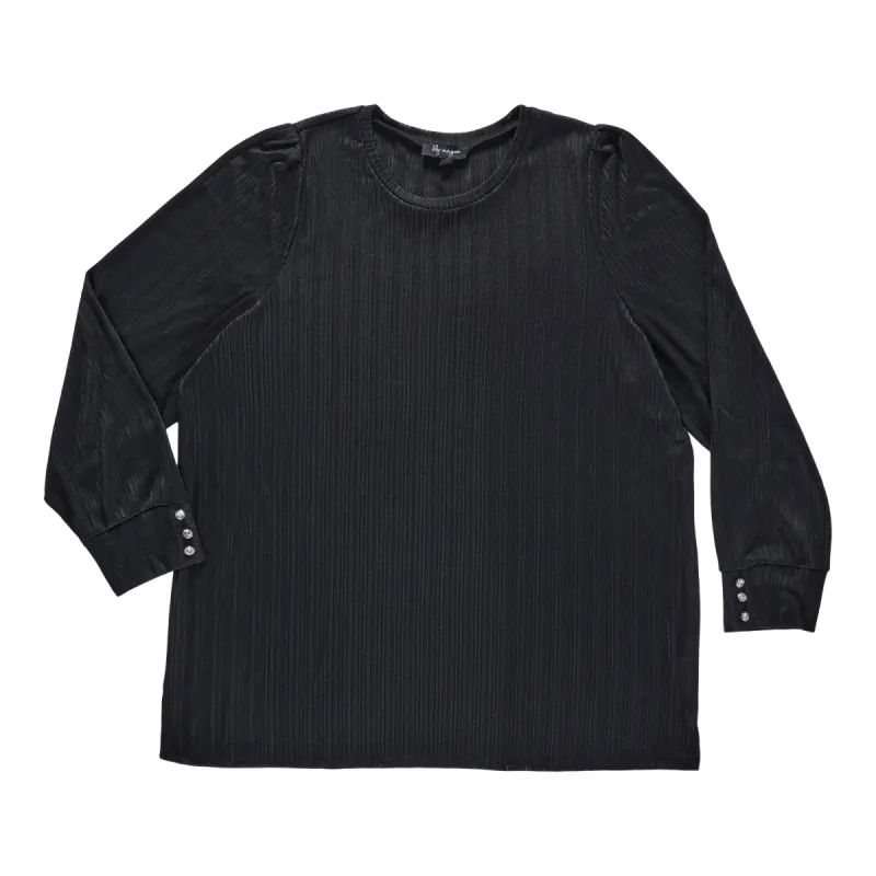 lily morgan Women's Plus Round Neck Puff Sleeve Blouse sold by Giant Tiger