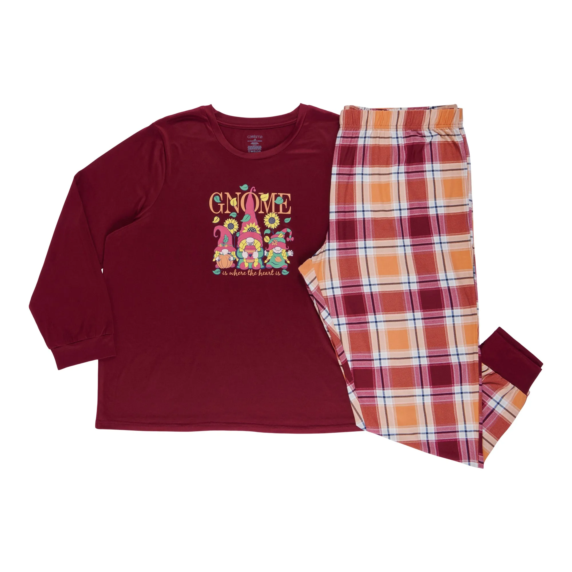 Carisma Women's Plus Fall Family PJ Set, 2-Piece sold by Giant Tiger