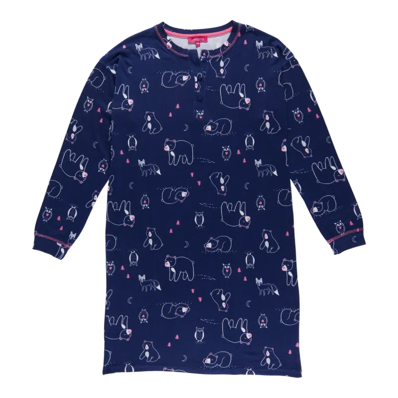 Carisma Women's Starry Nights Printed Henley Sleep Shirt sold by Giant Tiger