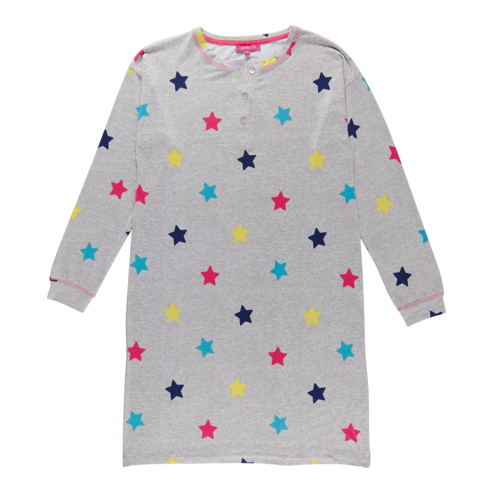 Carisma Women's Starry Nights Printed Henley Sleep Shirt sold by Giant Tiger product image thumbnail 3