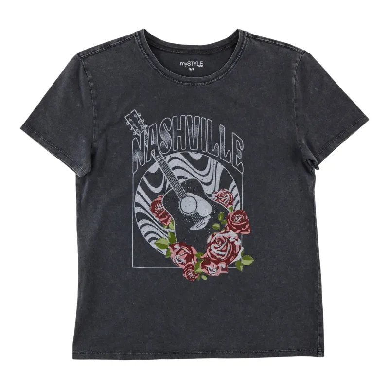 mySTYLE Women's Graphic Boyfriend Tee sold by Giant Tiger
