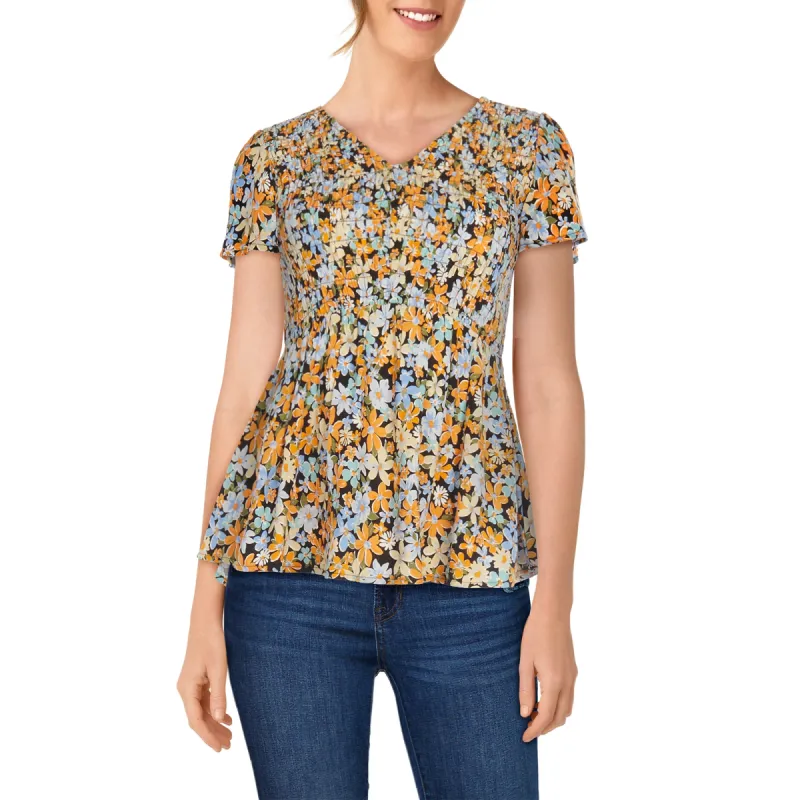 mySTYLE Women's Cool Comfort Smocked Front Blouse sold by Giant Tiger