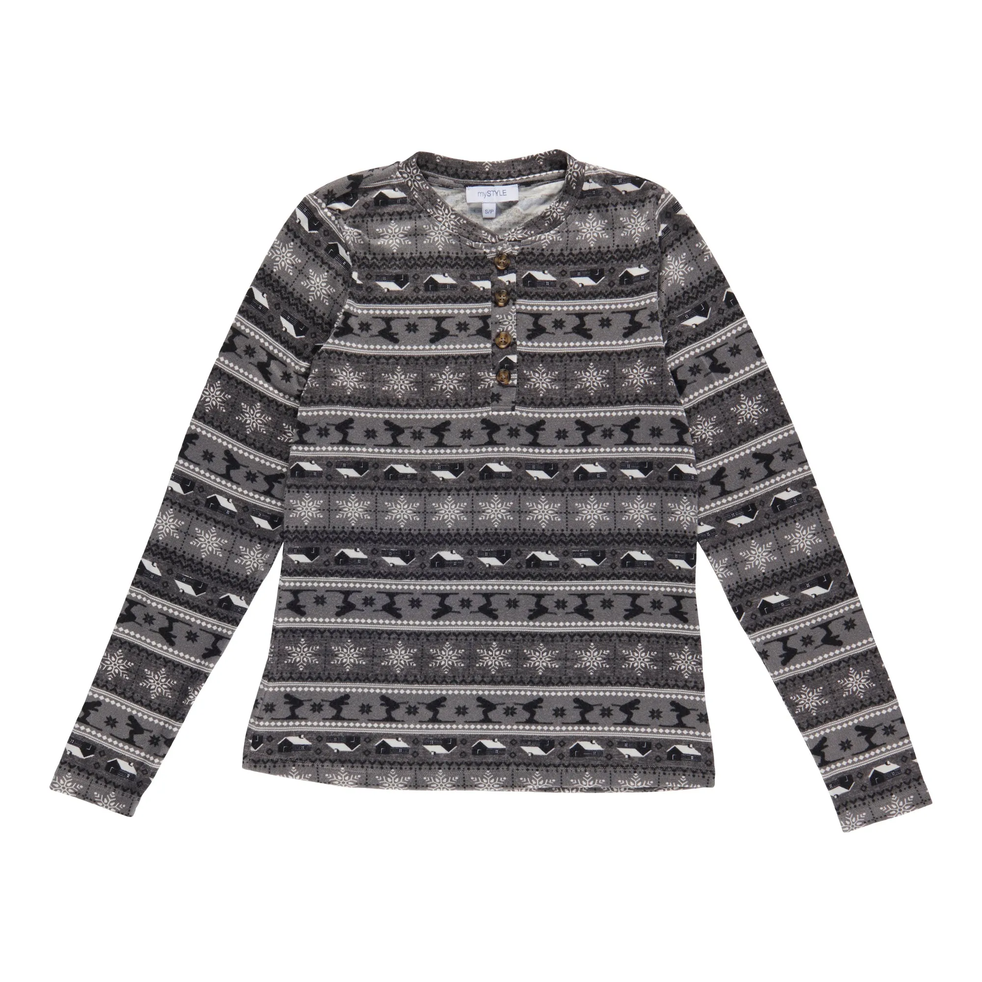 mySTYLE Women's Crew Neck Long Sleeve Top sold by Giant Tiger