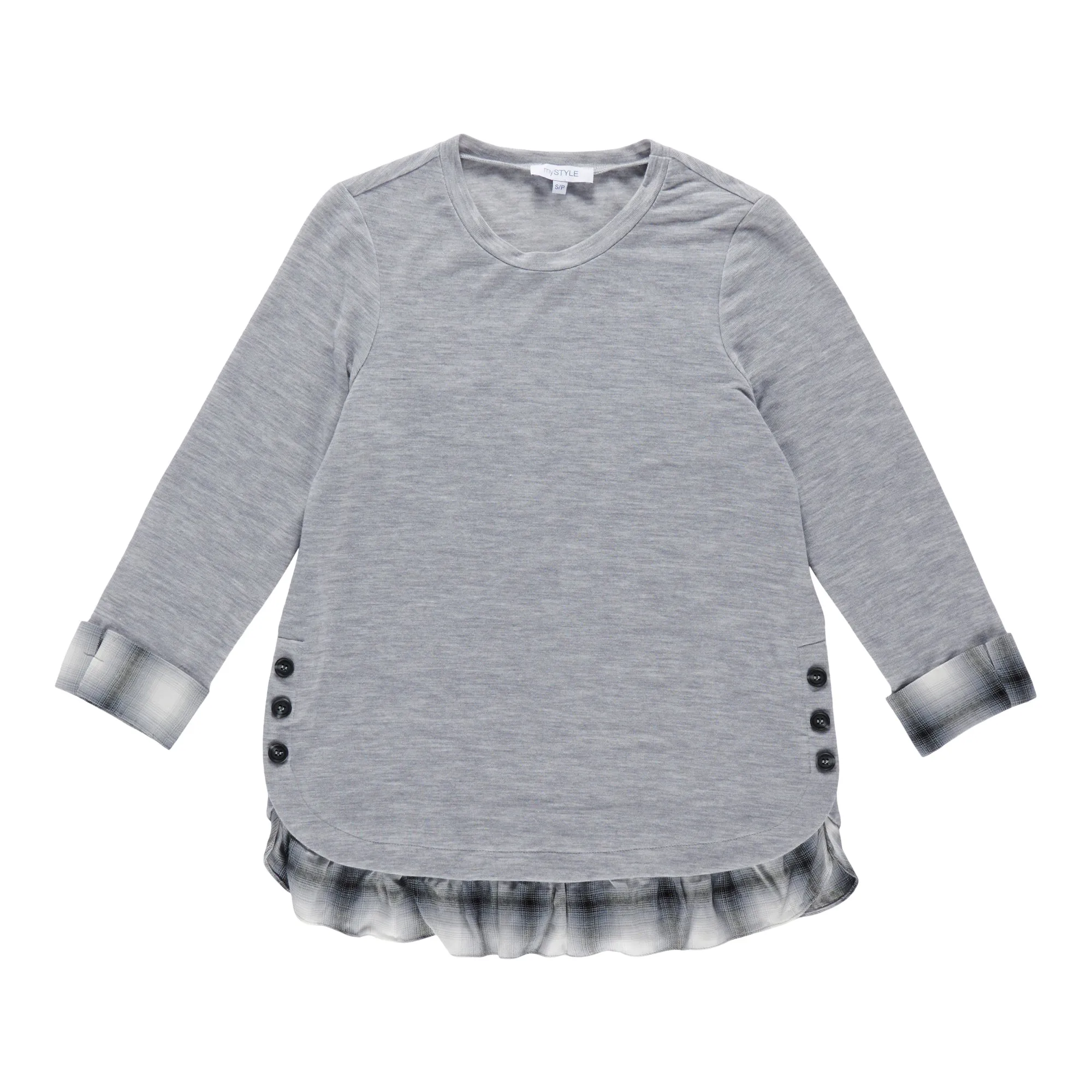 mySTYLE Women's Long Sleeve Fooler Top sold by Giant Tiger