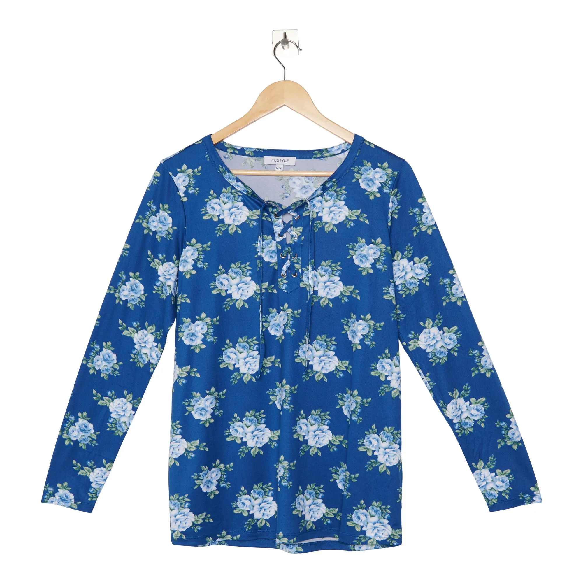 mySTYLE Women's Printed Lace Up Top sold by Giant Tiger product image thumbnail 2