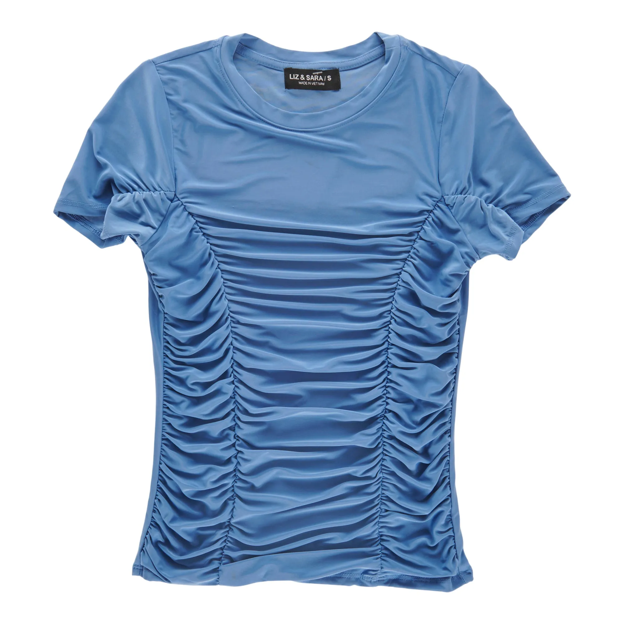 Women's Short Sleeve Ruched Crew Neck Tee sold by Giant Tiger product image thumbnail 4
