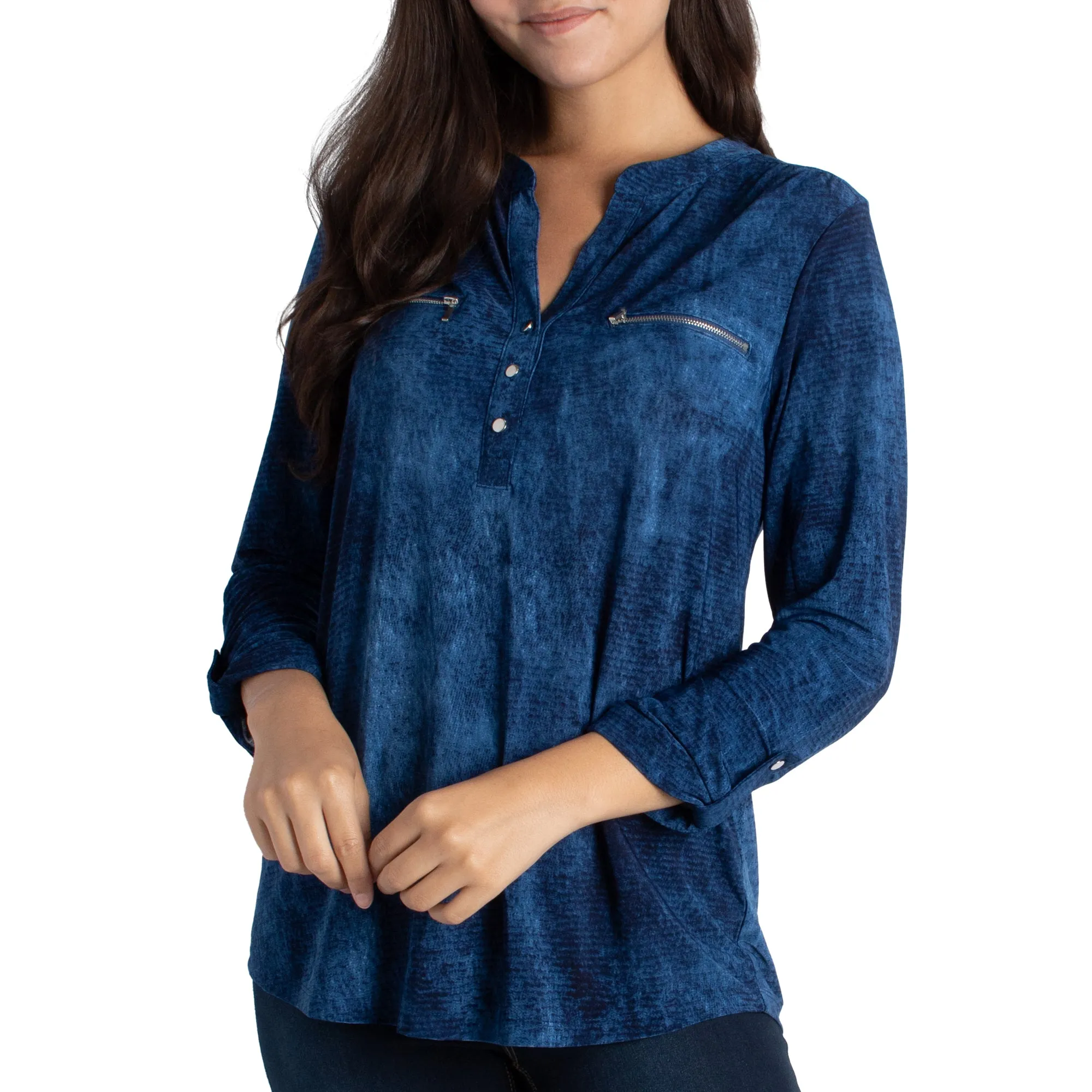 mySTYLE Denim Knit Top sold by Giant Tiger product image thumbnail 5