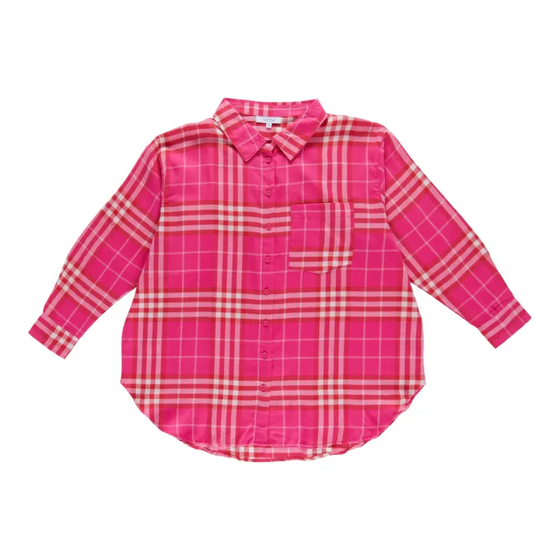 mySTYLE Women's Plus Collard Flannel Shirt sold by Giant Tiger