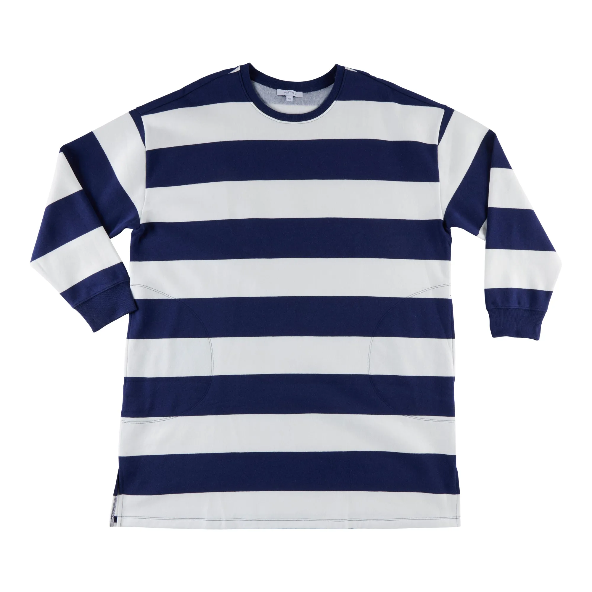 mySTYLE Women's Plus Long Sleeve Fleece Tunic Top sold by Giant Tiger