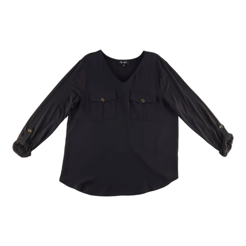 lily morgan Women's Trendsetters Knit Back Blouse sold by Giant Tiger