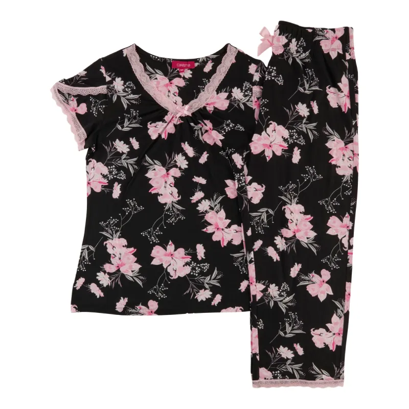 Carisma Women's V-Neck Capri PJ Set, 2-Piece sold by Giant Tiger