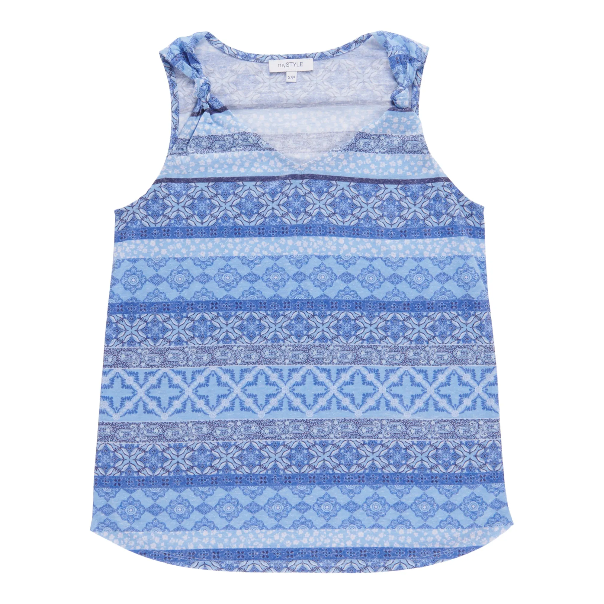 mySTYLE Women's Mykonos Knotted Strap Tank Top sold by Giant Tiger