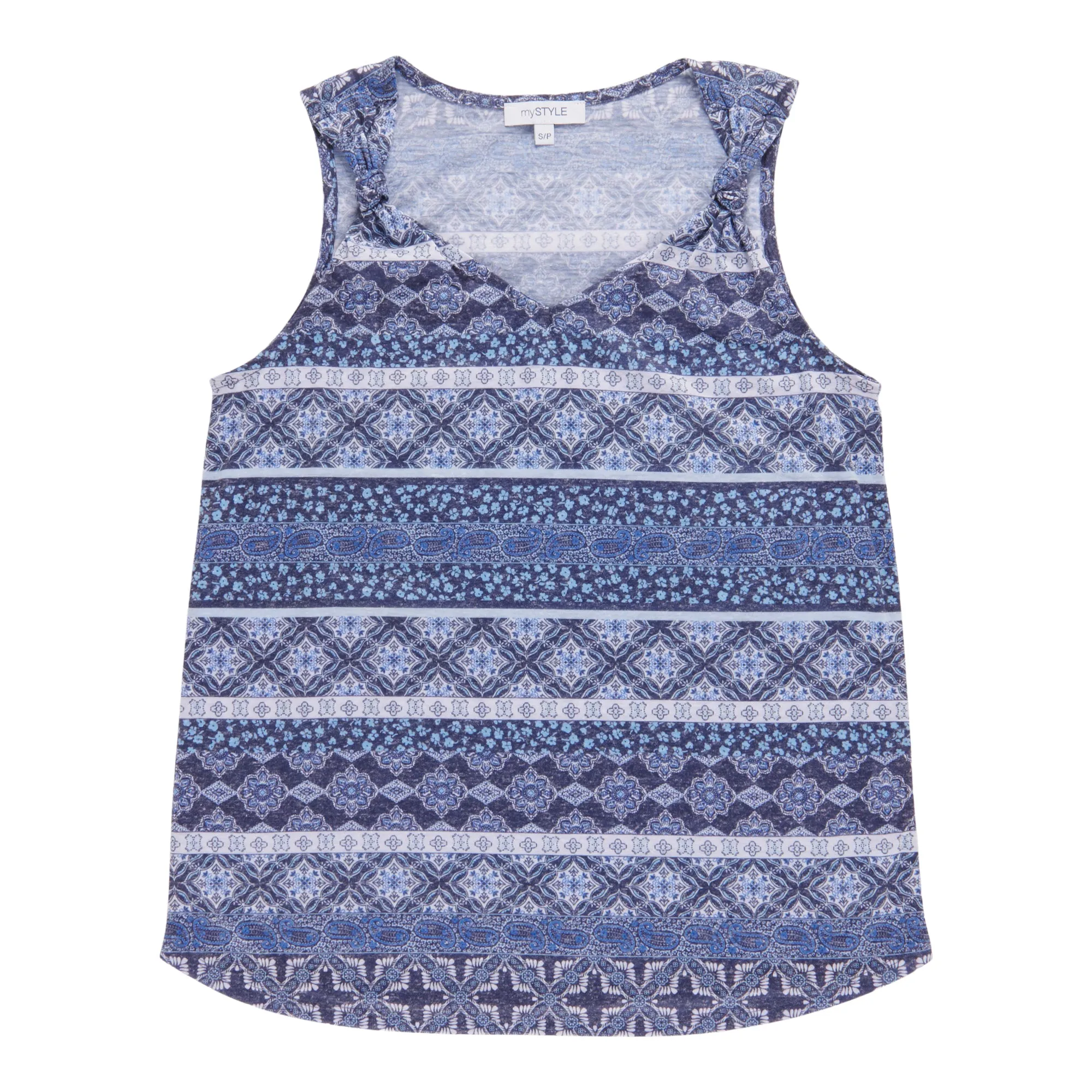 mySTYLE Women's Mykonos Knotted Strap Tank Top sold by Giant Tiger product image thumbnail 2