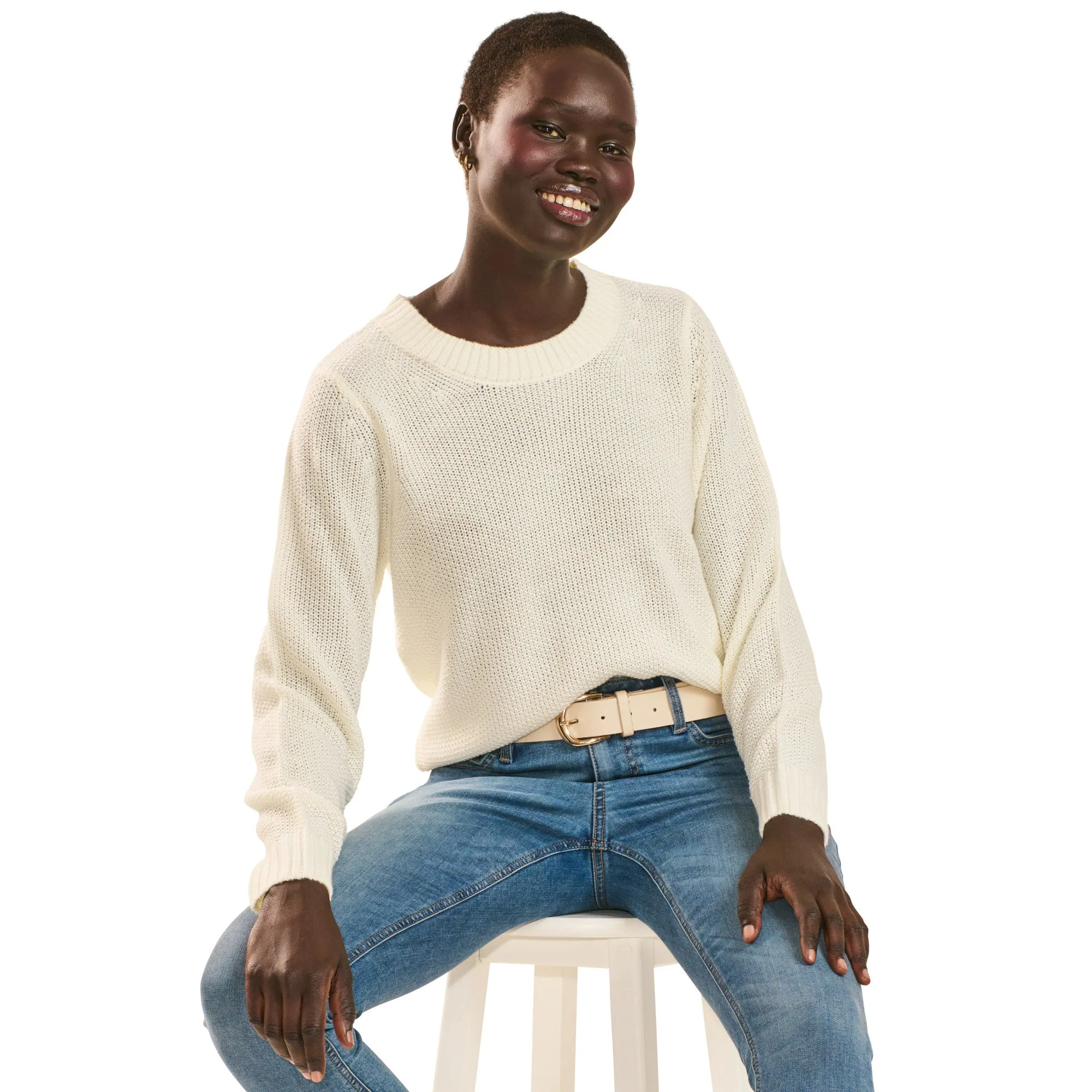 mySTYLE Women's Crew Neck Sweater sold by Giant Tiger product image thumbnail 3