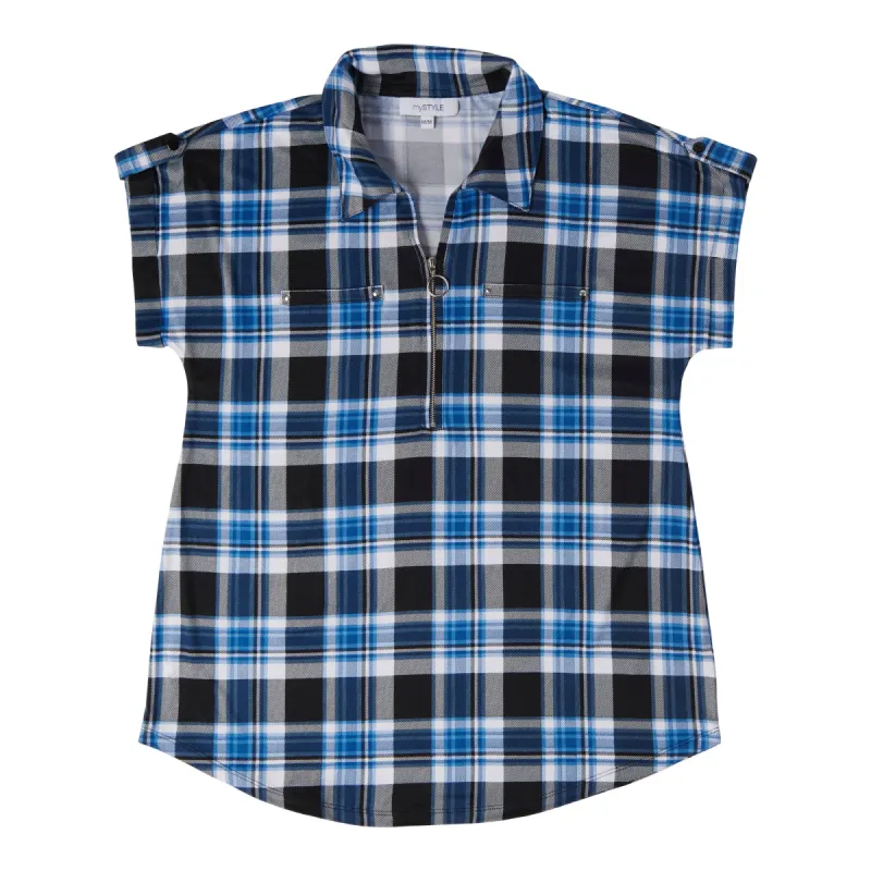 mySTYLE Women's Plaid Top sold by Giant Tiger