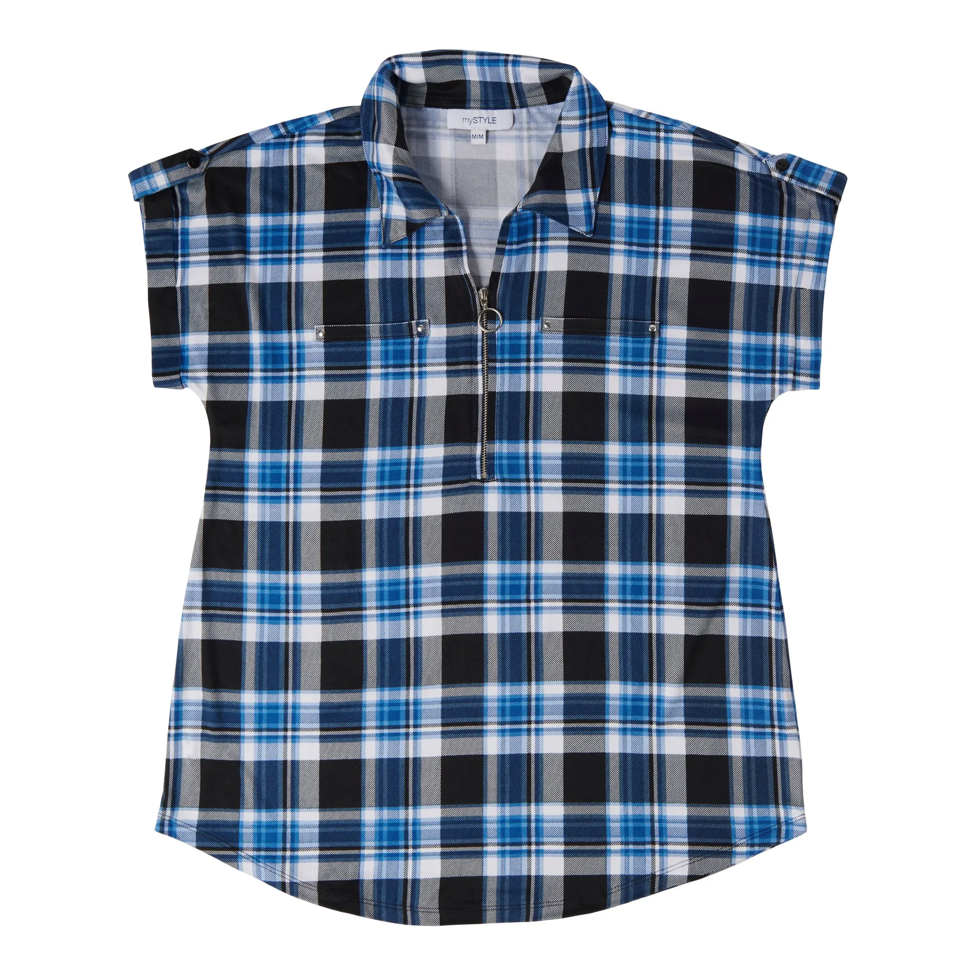 mySTYLE Women's Plaid Top sold by Giant Tiger
