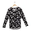 Women's Printed Long Sleeve Top with Rounded Hemline sold by Giant Tiger