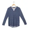 Women's Printed Long Sleeve Top with Rounded Hemline sold by Giant Tiger