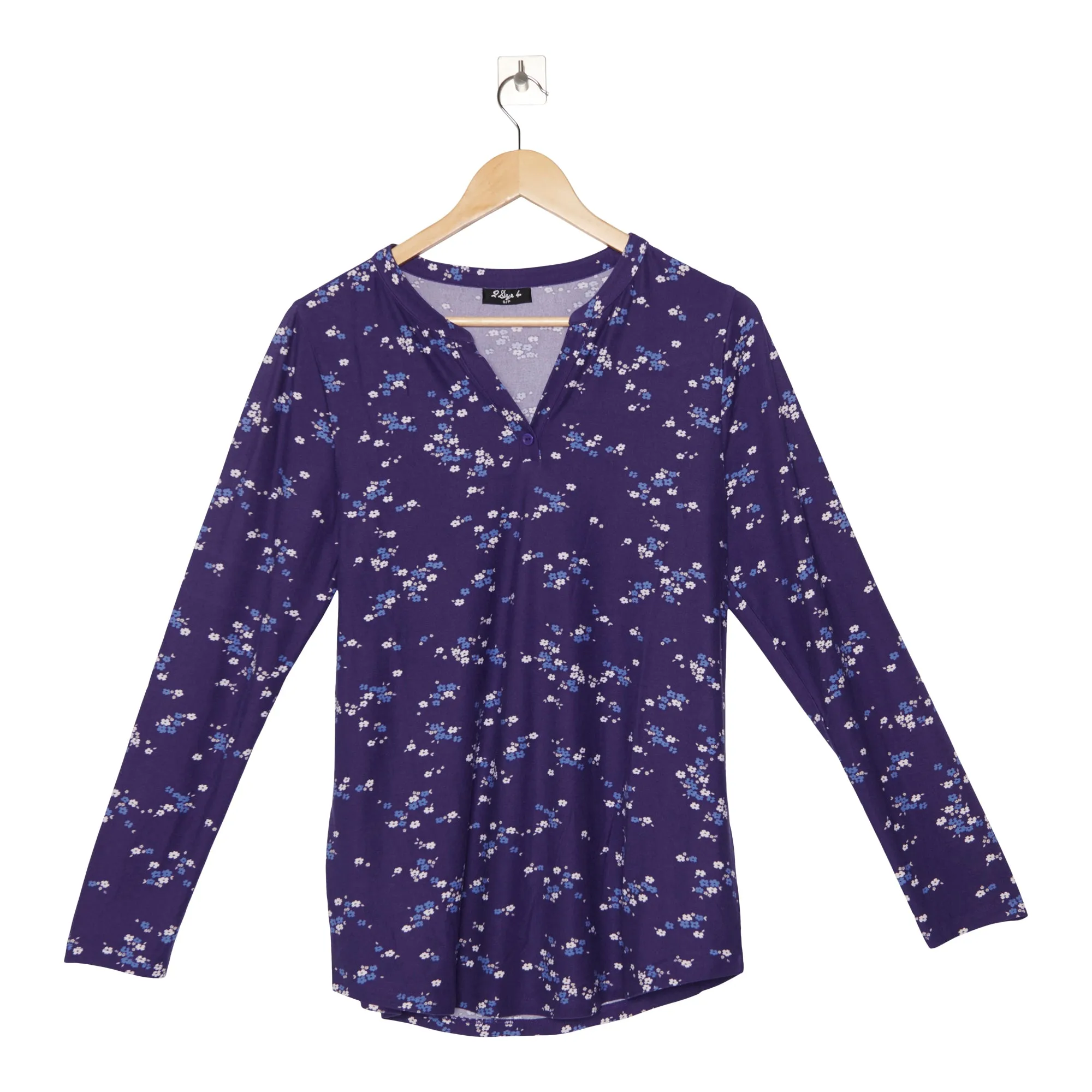 Women's Printed Long Sleeve Top with Rounded Hemline sold by Giant Tiger product image thumbnail 5